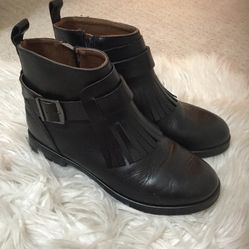 Girls Black Boots Size 35