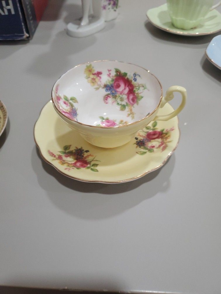 Vintage Eb 1850 Foley Bone China teacup And Saucer