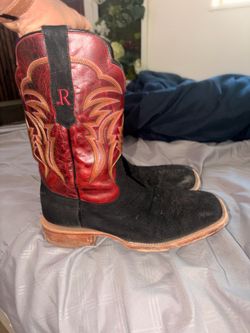 R Watson Men’s square toe boots