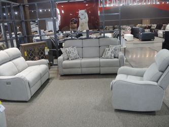 Kinetic Home Power Reclining Sofa w/ Power Headrests & USB - Floor Sample Outlet