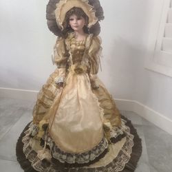 Jmisa  48  inch Umbrella Porcelain Doll