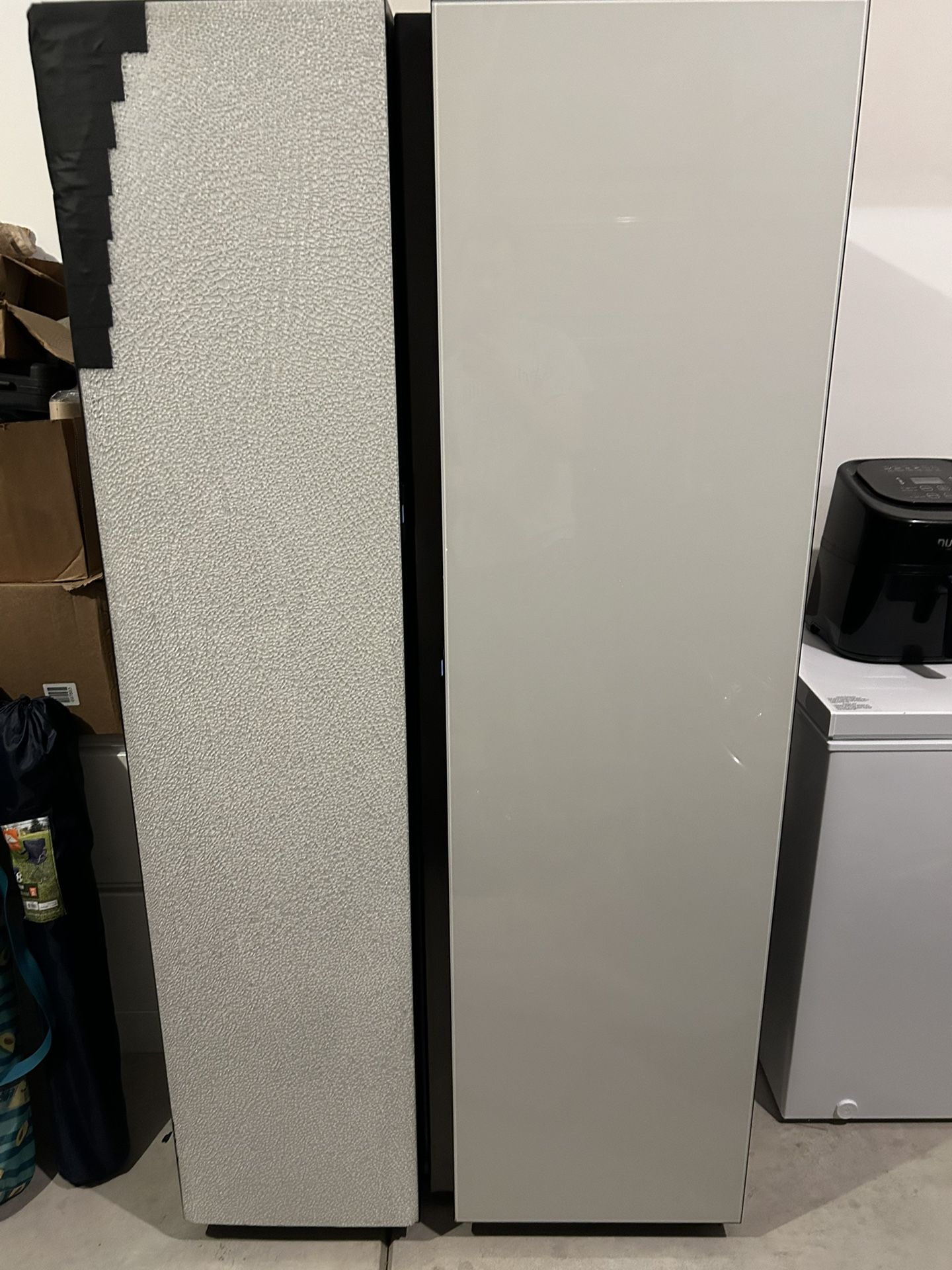 Samsung Bespoke Counter Depth Side By Side Smart Refrigerator In White Glass