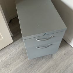 Hon Grey 2 Drawer File Cabinet