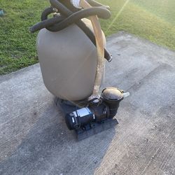 Dohenys Sand Filter Pool System with Pump (Above-Ground Pool Setup)