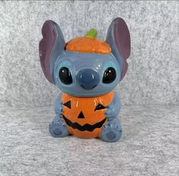 Stitch Pumpkin Cookie Jar