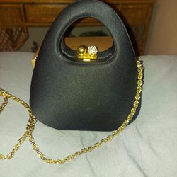 Small Crescent Shaped Evening Bag Made In Italy