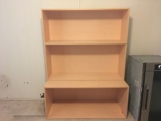 3 book shelves (laying sideways) shelf storage