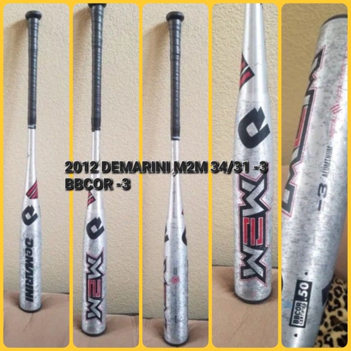 ⚾️🔥 OG 2012 DEMARINI M2M 34/31-3 BBCOR BAT