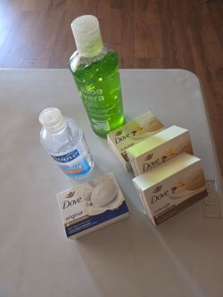 Soap bars & hand sanitizers