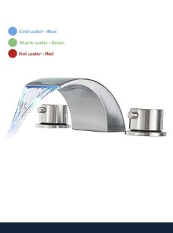 Waterfall Bathroom Sink Faucet