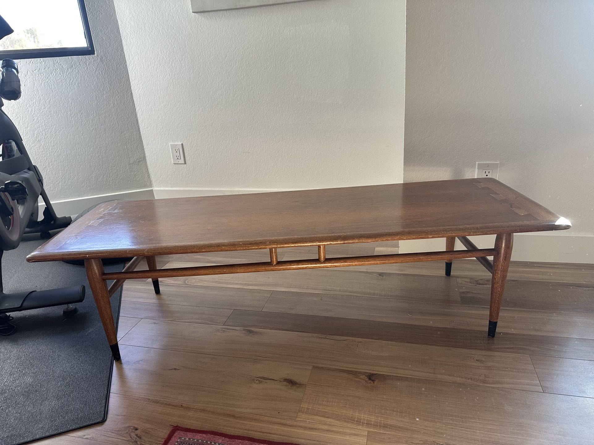 1964 Lane Acclaim Vintage Rectangular Walnut Coffee Table