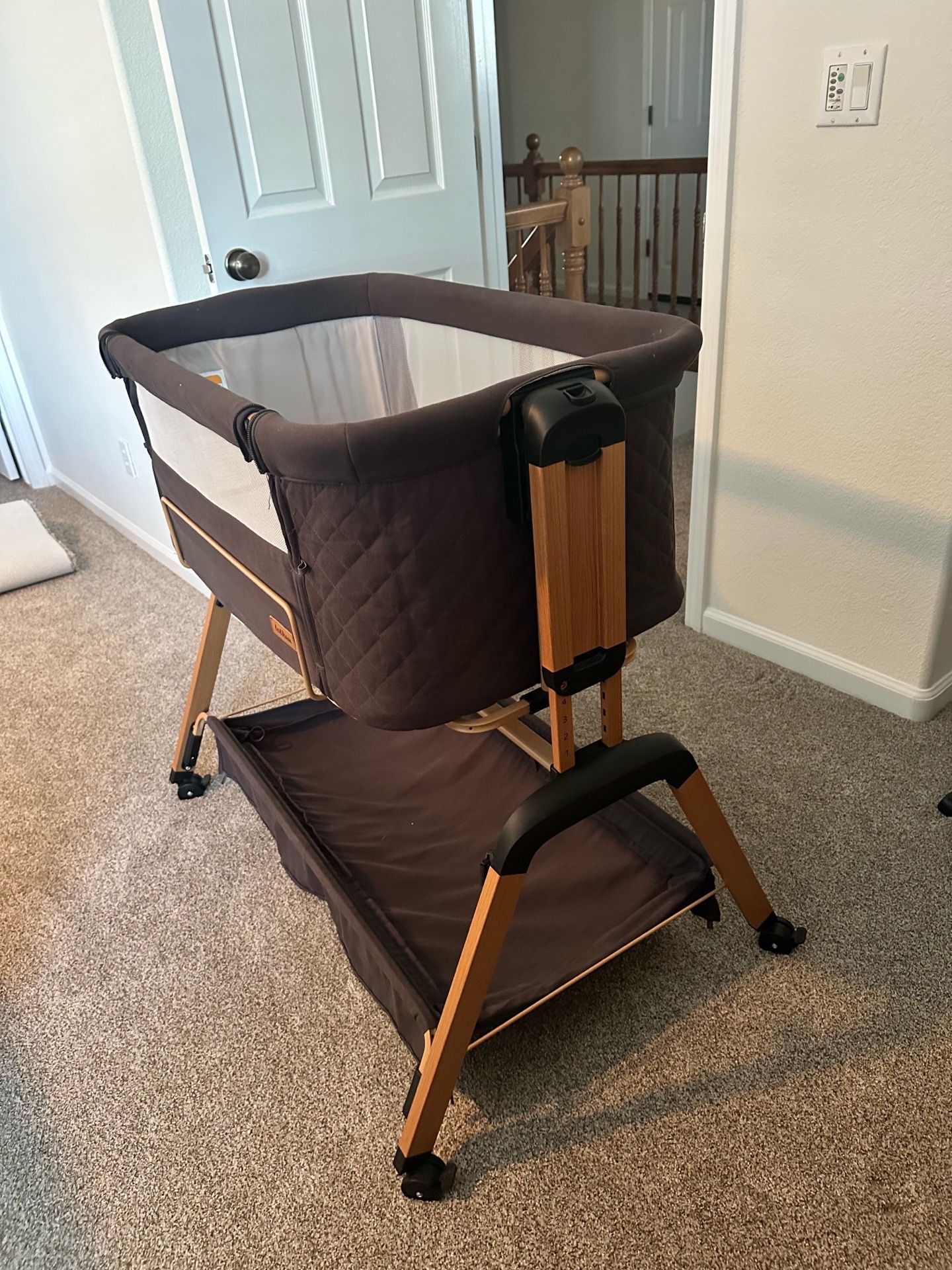 Bedside Crib- almost new