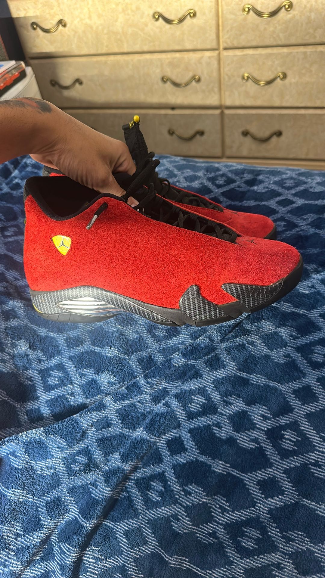 Jordan 14s Ferrari Size 12