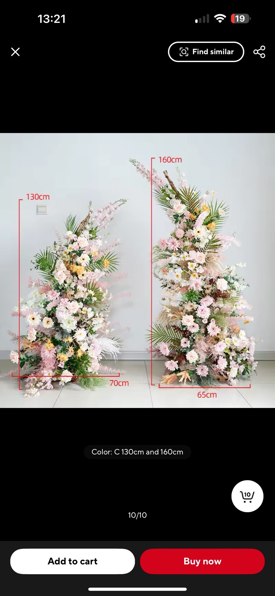 Pink Rose Delphinium Green Leaves Wedding Backdrop Arch