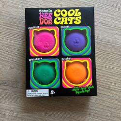 Needoh Cool Cat Set Of 4 