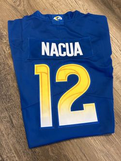Defect* Wavy Blue Nike Los Angeles Rams Puka Nacua Jersey 😵‍💫🔵💛