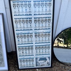 Mighty Ducks First Season Tickets Framed Art