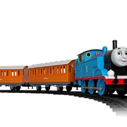 Lionel Battery-Operated Mattel Thomas & Friends Toy Train Set with Locomotive, Train Cars, Track & Remote with Authentic Train Sounds, & Moving Eyes f