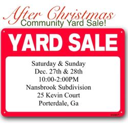Community Yard Sale 