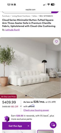 NEW WHITE SOFA