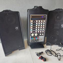 Fender Professional PA System Speaker Amp Mixer Mic