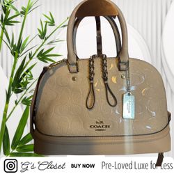 Coach Mini Sierra Embosed 2way Purse