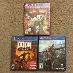 Sony Playstation 4 Games (Prices In Description)