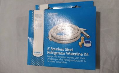 Smart Choice 6 ft Stainless Steel Refrigerator Waterline Kit