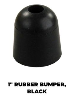 1" RUBBER BUMPER, BLACK