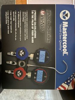 Mastercool 94103 - Mini-Fold Compact 2-Way Aluminum Digital Manifold Gauge