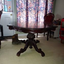Large Extending Wooden Dining Table