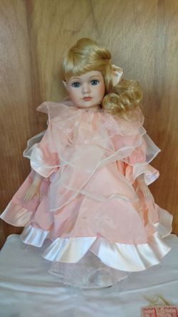 "Carnation" 16" Porcelain Doll - 1994