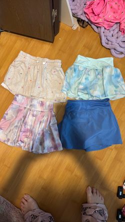 Four Skorts Bundle Girls Sz 7 and 7/8