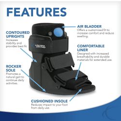 Air Cam Walker Fracture Boot, Small, Black