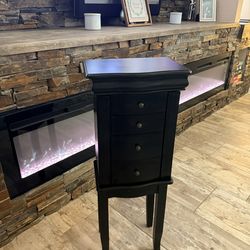 Jewelry Armoire Black