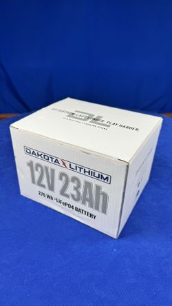 Dakota Lithium 12V 23Ah Battery With Dual USB Ports & Voltmeter