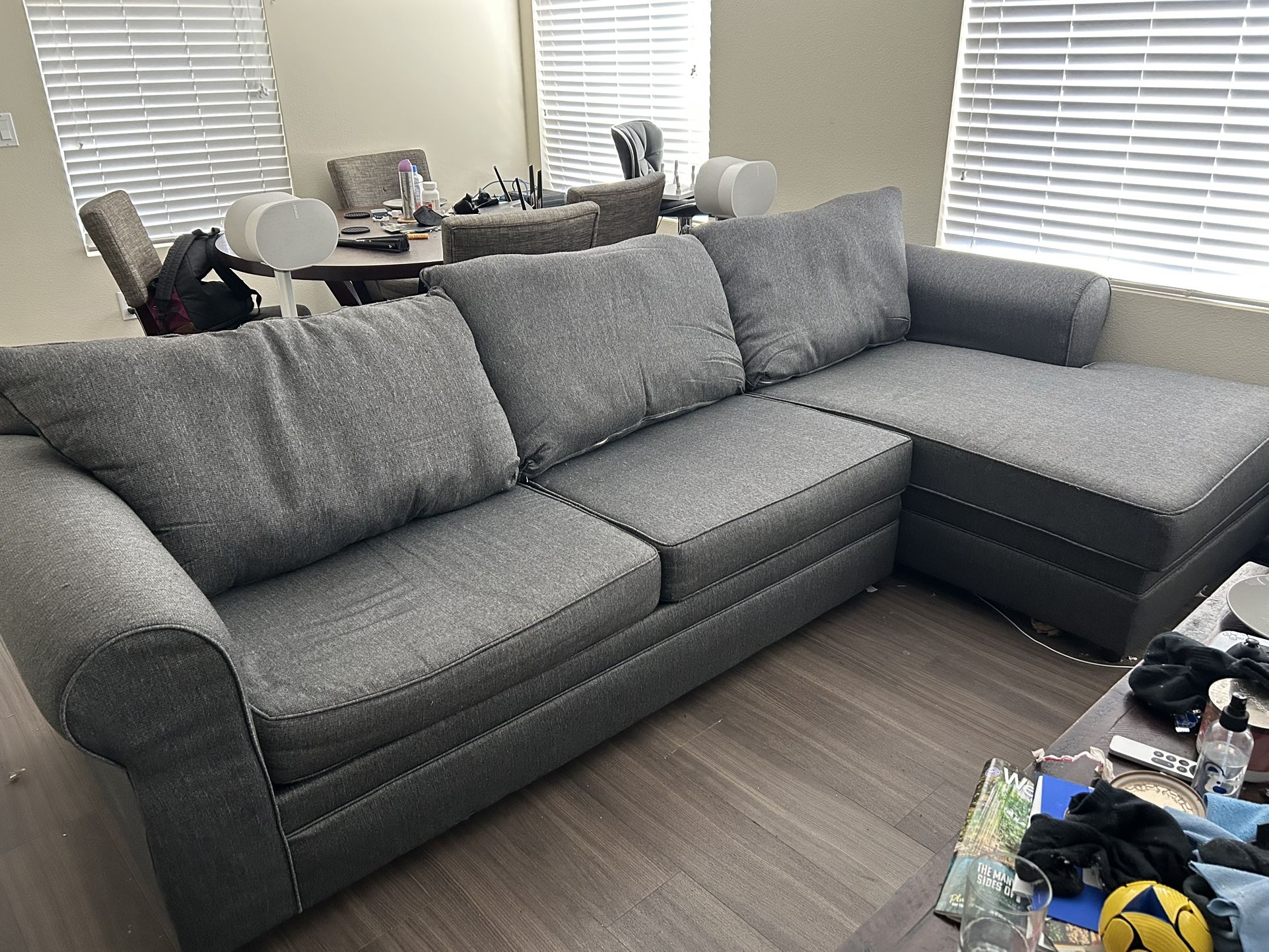 Venus Ash 2 Piece Left Arm Facing Sectional