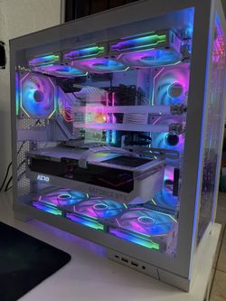 RTX 4080 Gaming PC i9 13900K 64GB Custom Liquid Cooled White Build