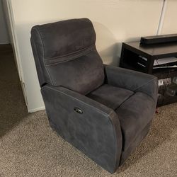 Grey Recliner Chair (Electric)