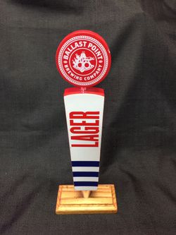 Ballast Point Brewing Co Lager Tap Handle 12” 4 sided used