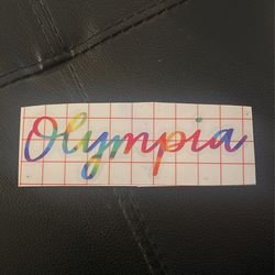 Rainbow Olympia Decal 