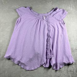 Free People Keep it Casual Tee Shirt Women's Oversize XS Lilac Fields Purple#10A