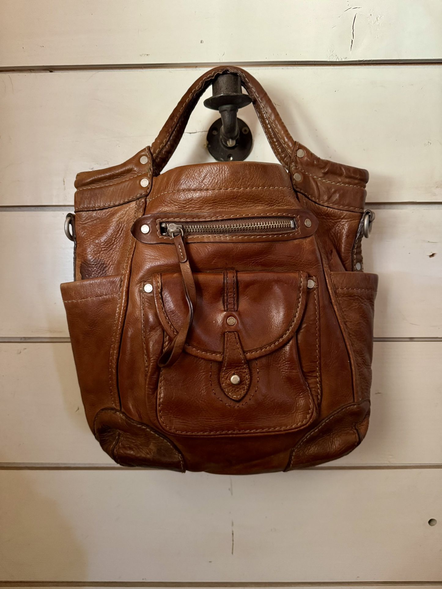 Vintage Ruehl Leather Handbag