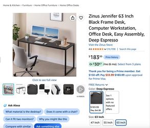 Sturdy Light Brown Desk with White Frame