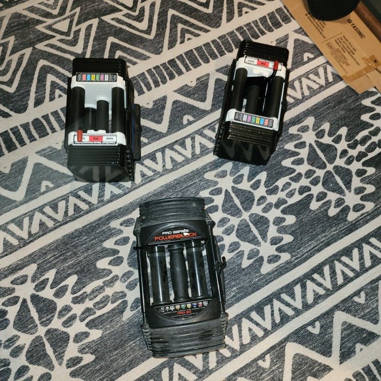 POWER BLOCK DUMBELL WEIGHTS