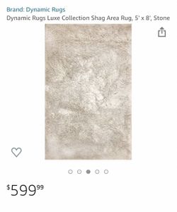 5x8 Handmade Luxe Shag Rug - Tan