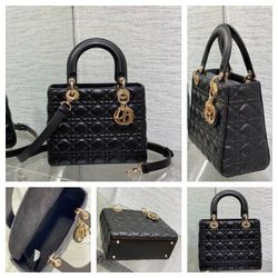 Mini Bag Black Cannage Lambskin bag size：24x11x20cm