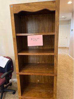 Wood bookcase