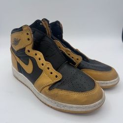 Nike Air Jordan 1 Retro High OG Black/Gold Kid's 4.5 Y Women's 6 FD1437-071