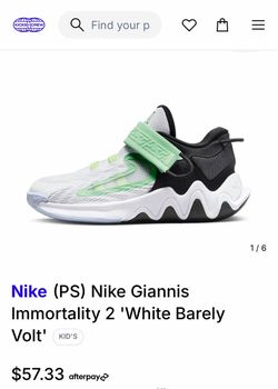 Nike Giannis Immortality 2 Kids Sneakers- size little kids 12C